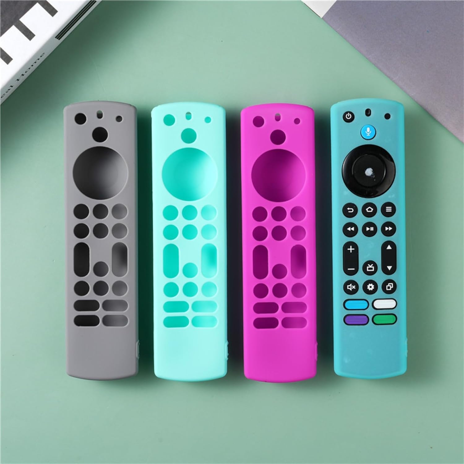 Thumbnail 3 de Avtbeisty Silicone Remote Cover for 4K Max/Toshiba/Insignia/Pioneer/Omni QLED Voice Remote (Red) with Lanyard