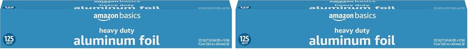 Thumbnail 4 de Amazon Basics Heavy Duty Aluminum Foil: 125 Sq Ft Roll for Cooking, Grilling, and Storage