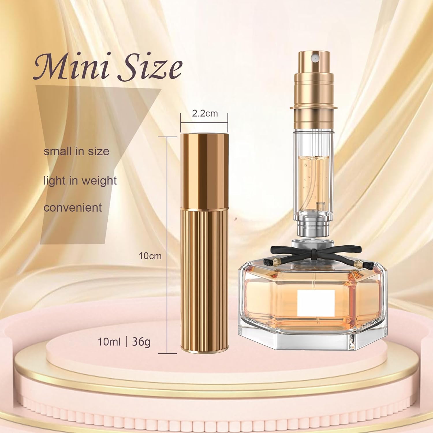 Thumbnail 2 de TLTWHS Refillable Perfume Atomiser 10ml – Portable Travel Sprayer for Women & Men 🎐