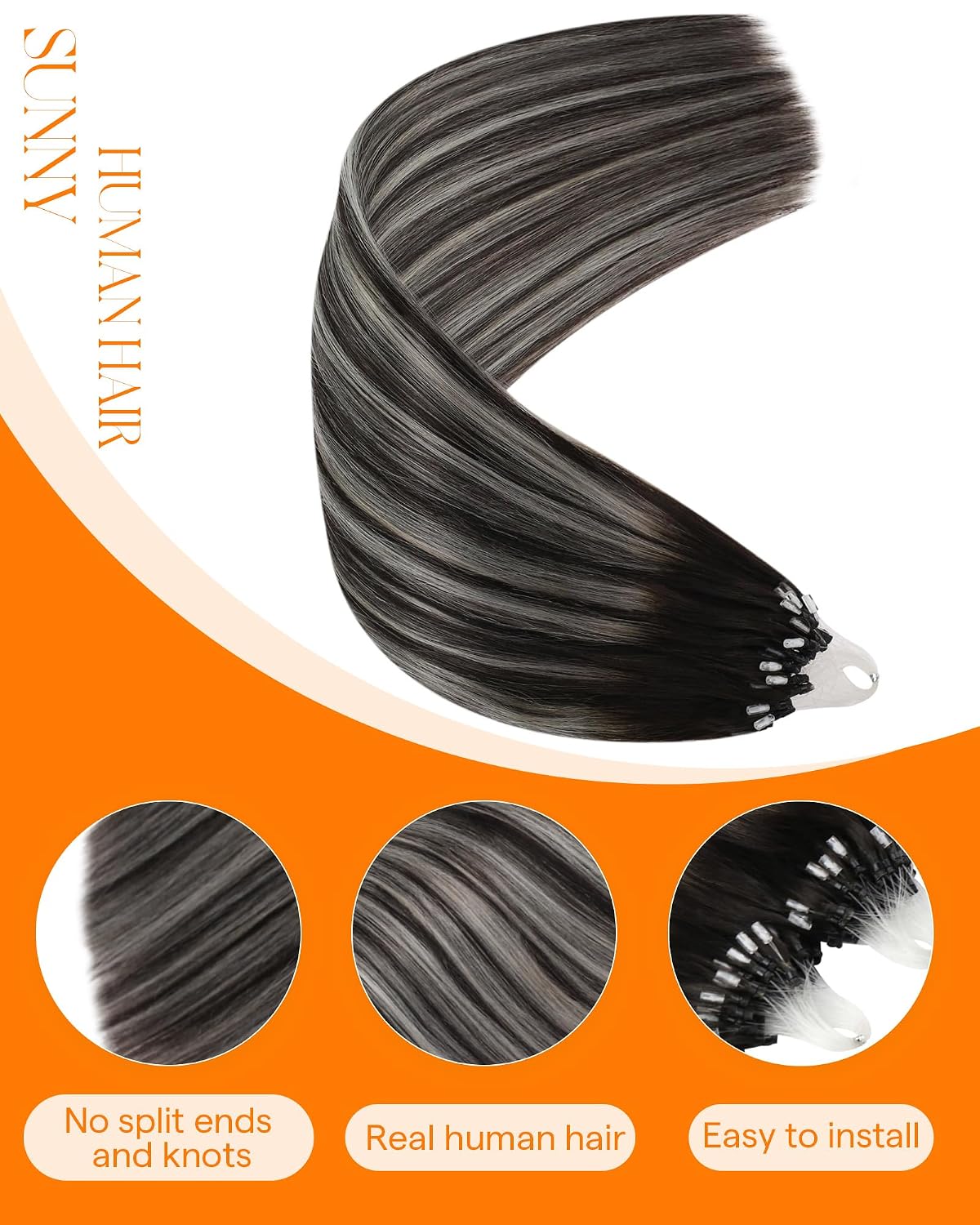 Detalle 2 de Sunny Hair Microlink 18in 57g Extensions