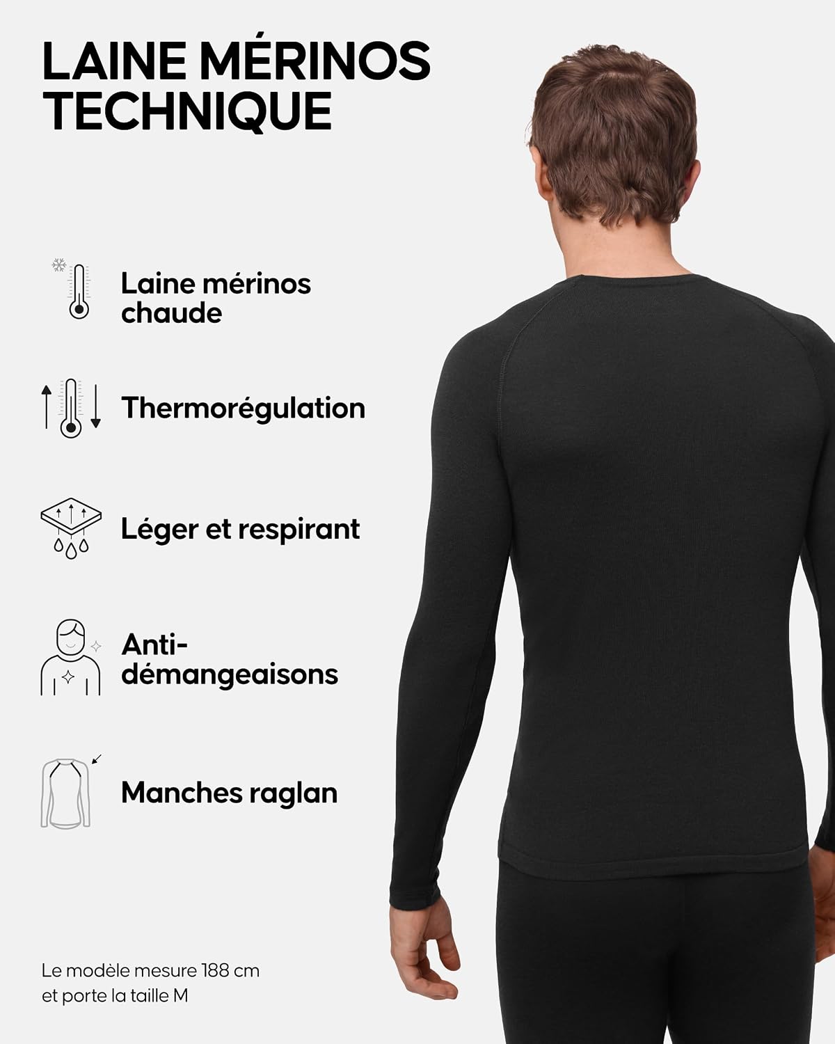 Detalle de DANISH ENDURANCE T-Shirt Mérinos 180 g/m²