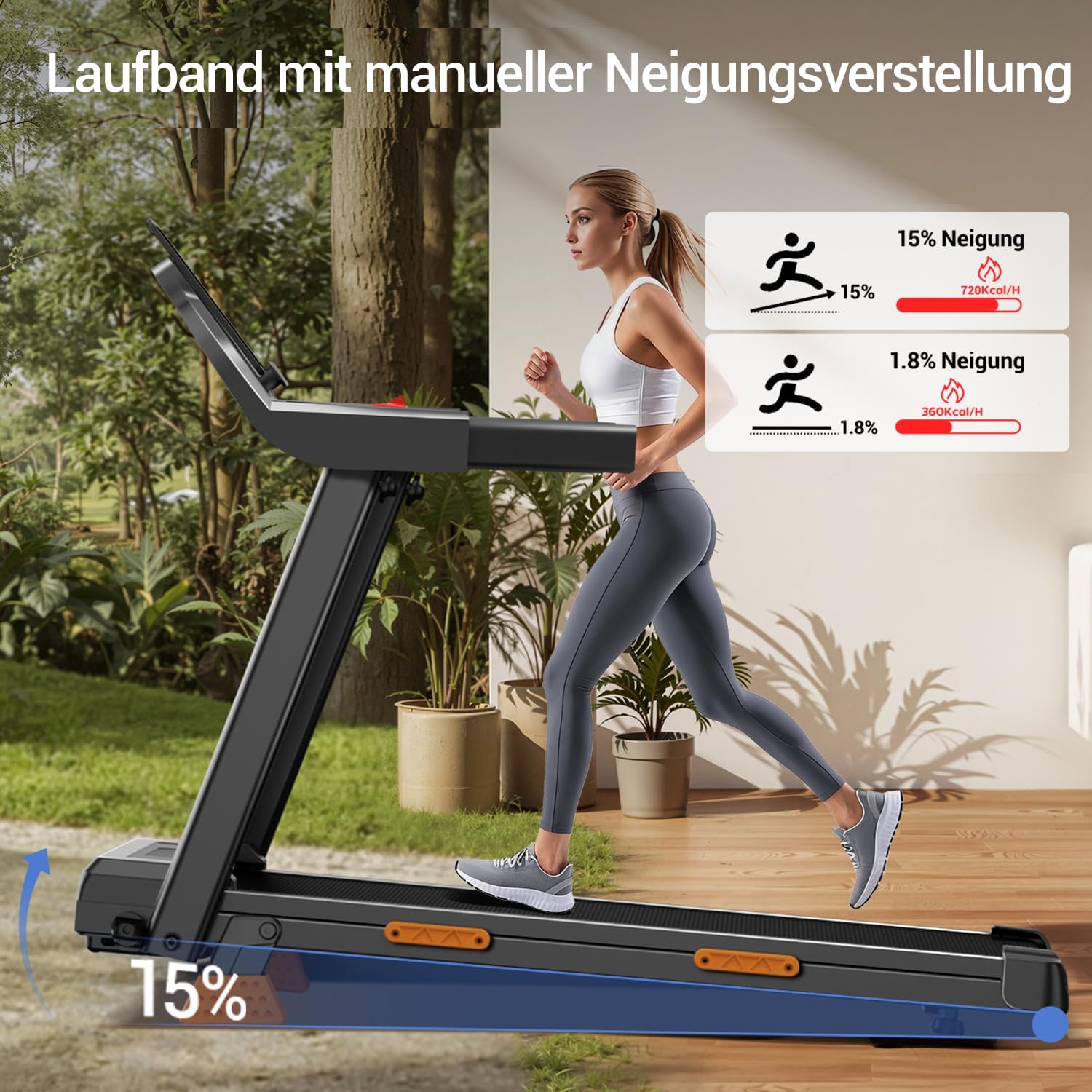 Detalle 2 de UMAY Laufband 2200W klappbar