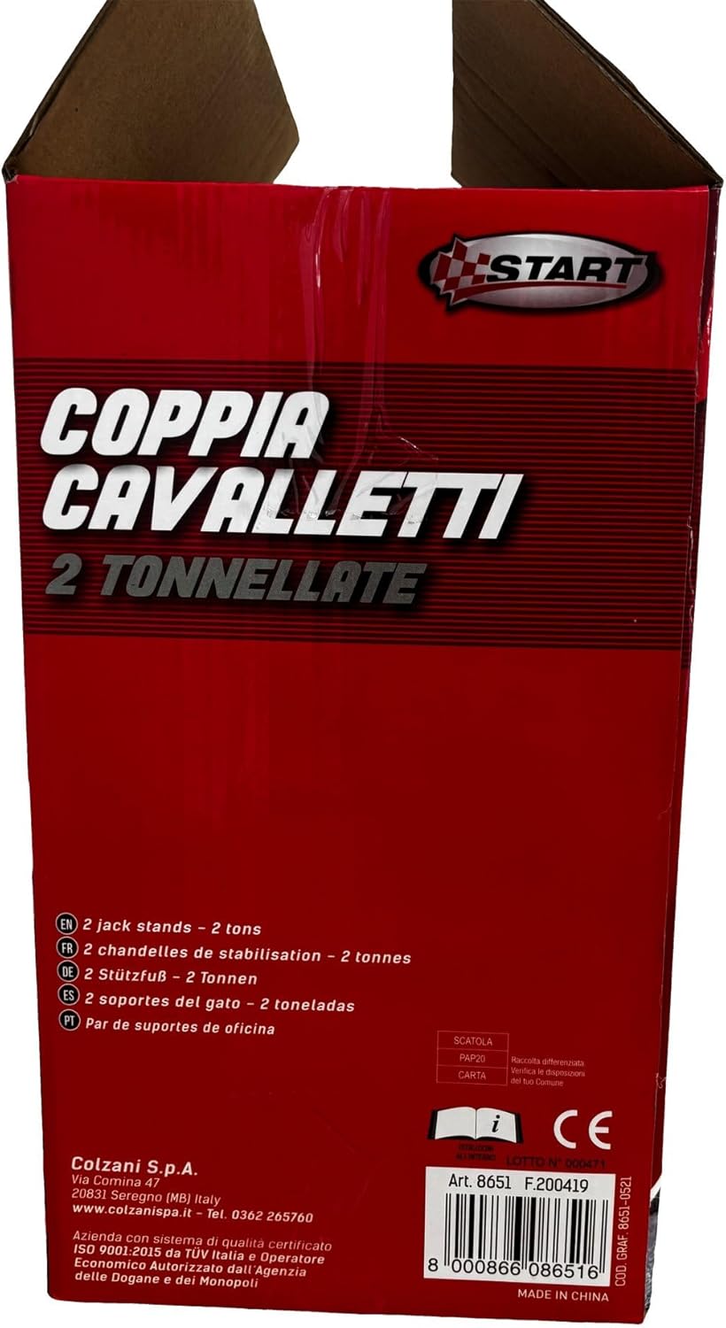 Thumbnail 4 de START Coppia di Cavalletti da Officina 2 Tonnellate – Supporti robusti per sollevamento veicoli