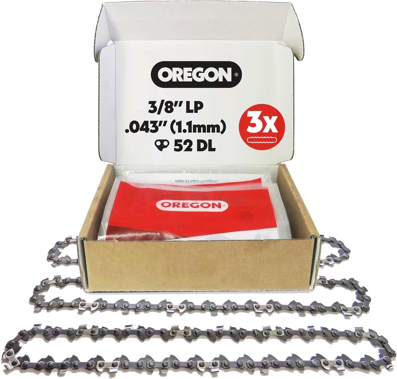 Oregon 90PX052X3 14" chainsaw chain 52 links