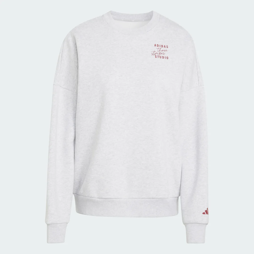 Thumbnail 3 de Sudadera con capucha 3 Stripes Studio FL de Adidas – gris