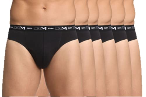 Detalle de Dim X6 Slip Coton Stretch – Lot de 6, Noir, XL Homme
