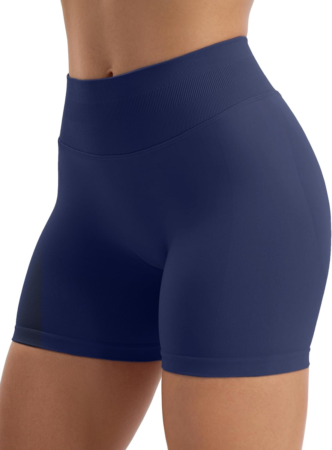 Thumbnail 1 de JOYSPELS Women's Seamless Gym Shorts – High Waist Scrunch Bums Ruched Booty Shorts