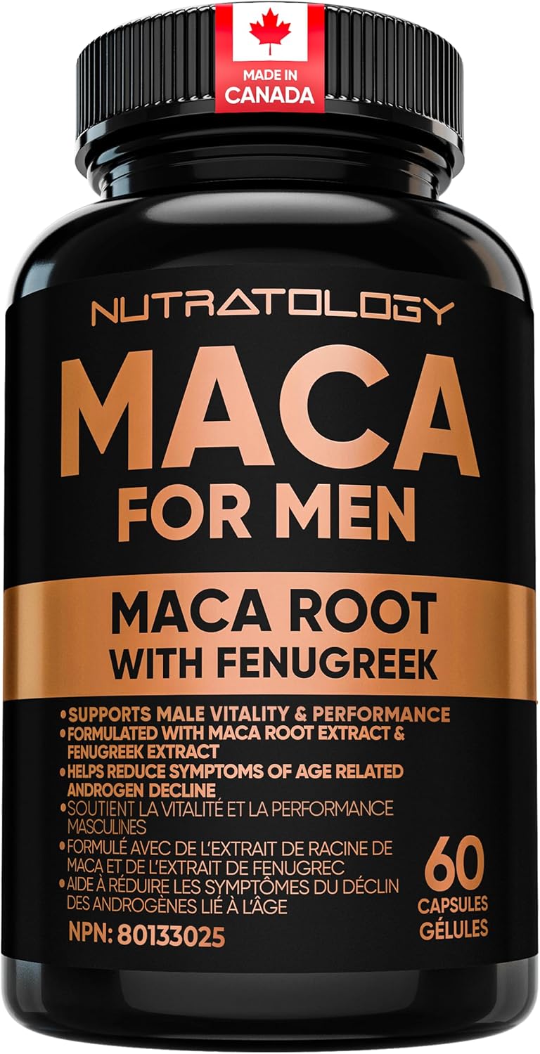 Detalle de Nutratology Maca supplement for men, 60 capsules