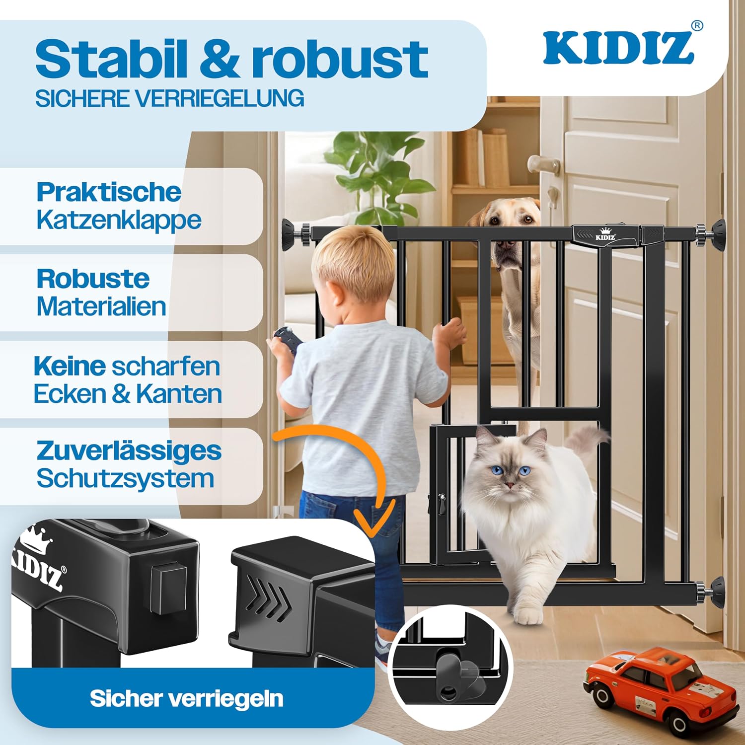 Thumbnail 5 de KIDIZ Absperrgitter zum Klemmen 74–80 cm
