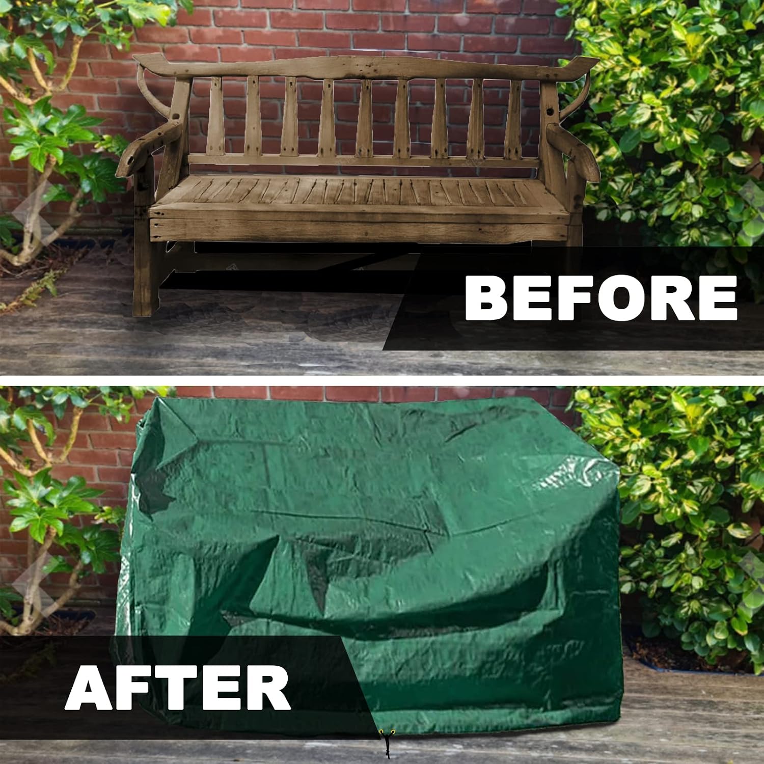 Detalle 1 de RICHIE Garden Bench Cover 163x66x63-89cm