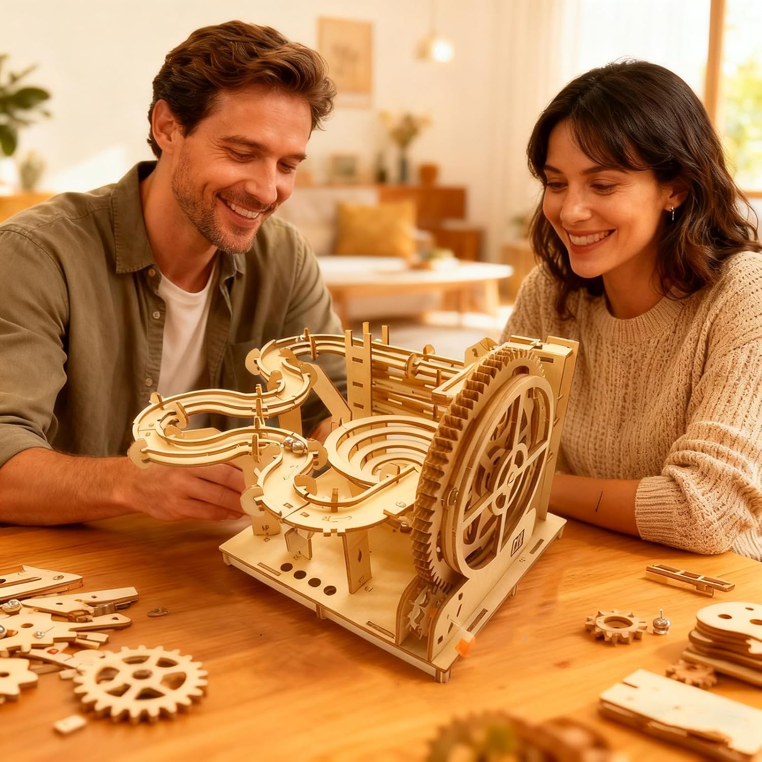 Thumbnail 6 de 3D Wooden Marble Run Puzzle Kit 14+
