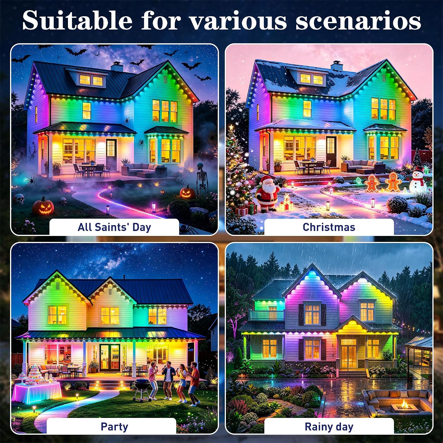 Thumbnail 6 de HCMTGW Permanent Outdoor Lights 300 ft