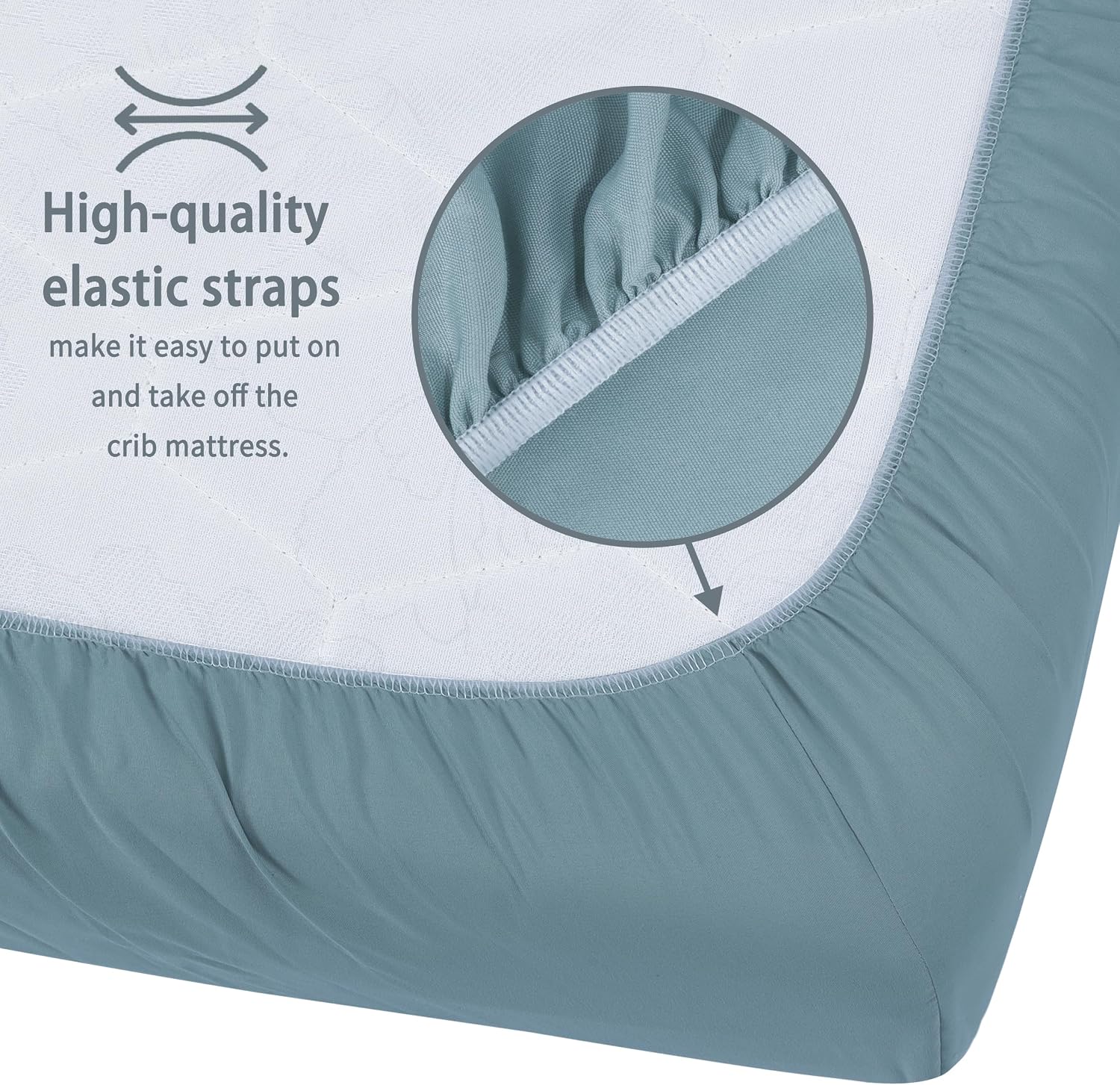 Detalle 2 de GUNTAIL Fitted Crib Sheets, 2-Pack