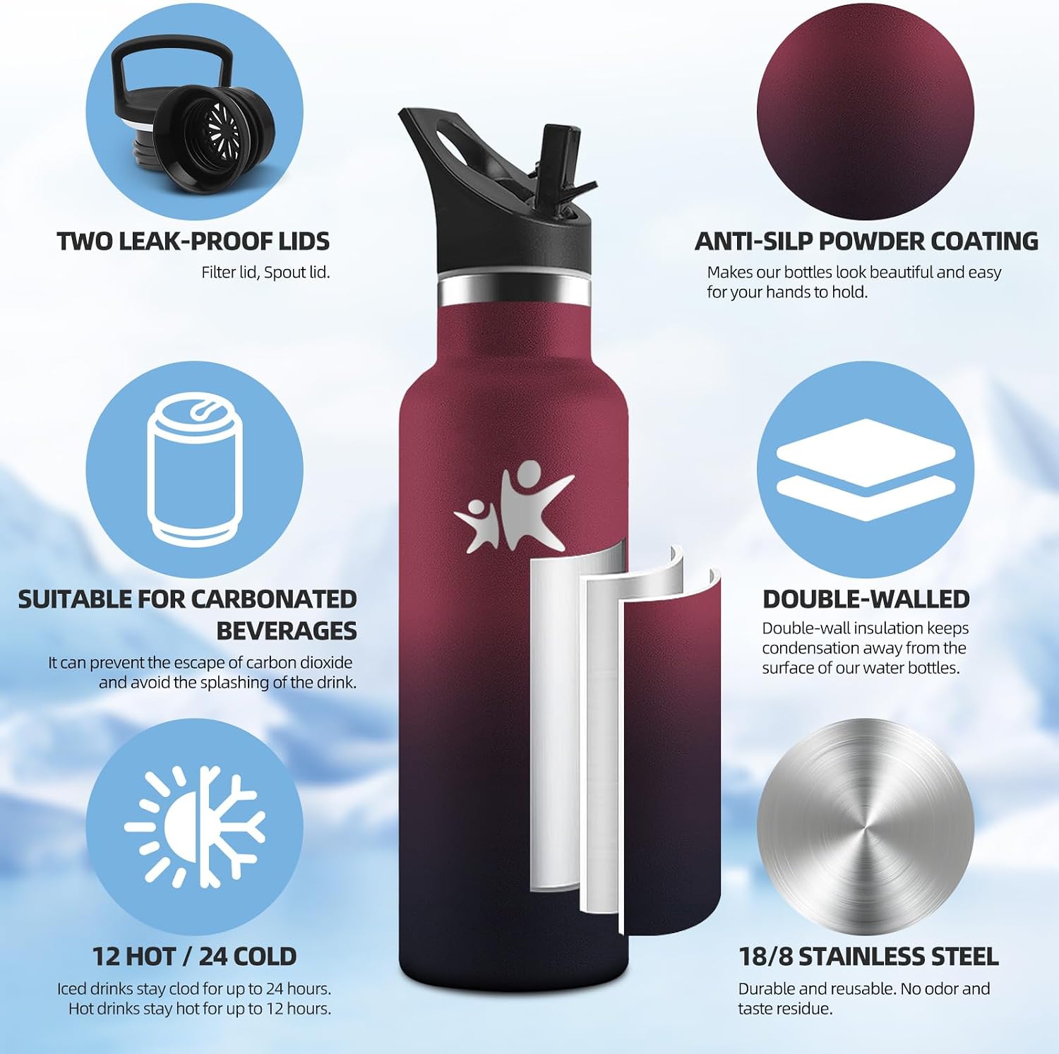 Detalle 2 de Mulbijeo Gourde Isotherme 500 ML