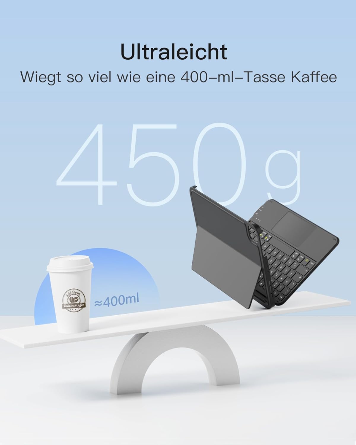 Detalle de Inateck AceTouch KB04122 Tastaturhülle für iPad 11