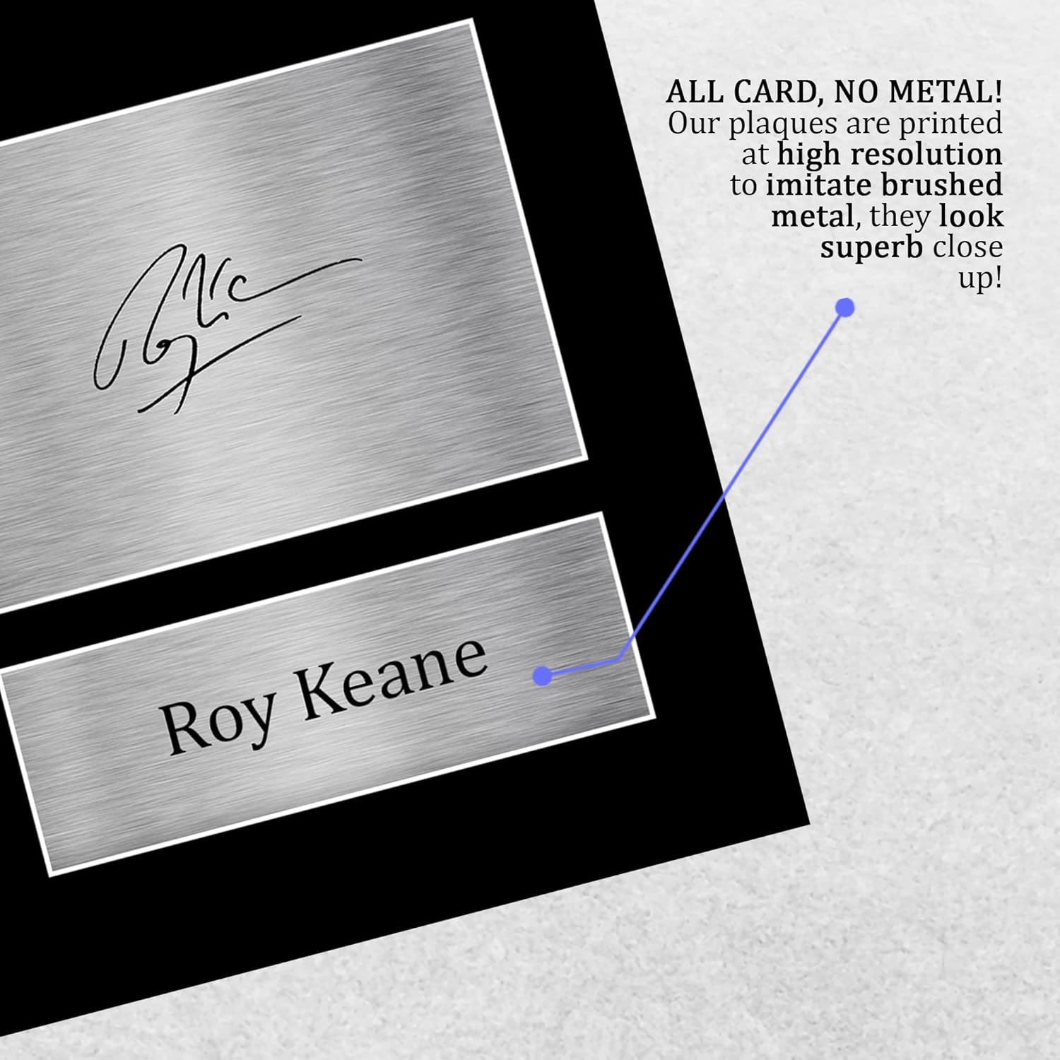 Thumbnail 4 de HWC Trading Roy Keane signed A4 autograph gift photo display (printed)