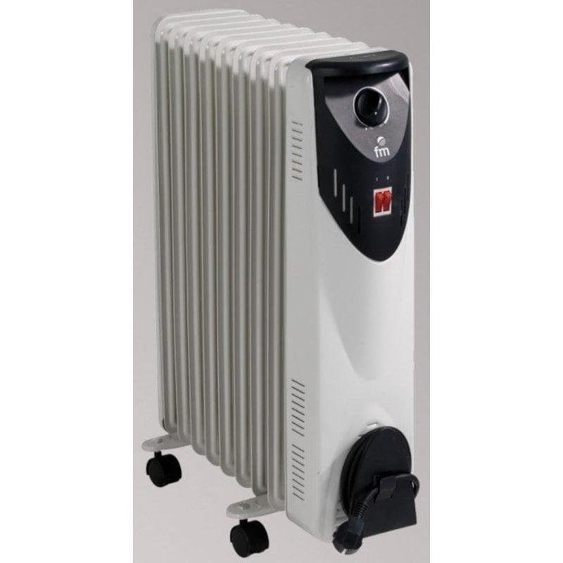Detalle 2 de Radiador Eléctrico FM Calefacción RW-20 2000W – 9 Elementos, movilidad y control térmico fiable