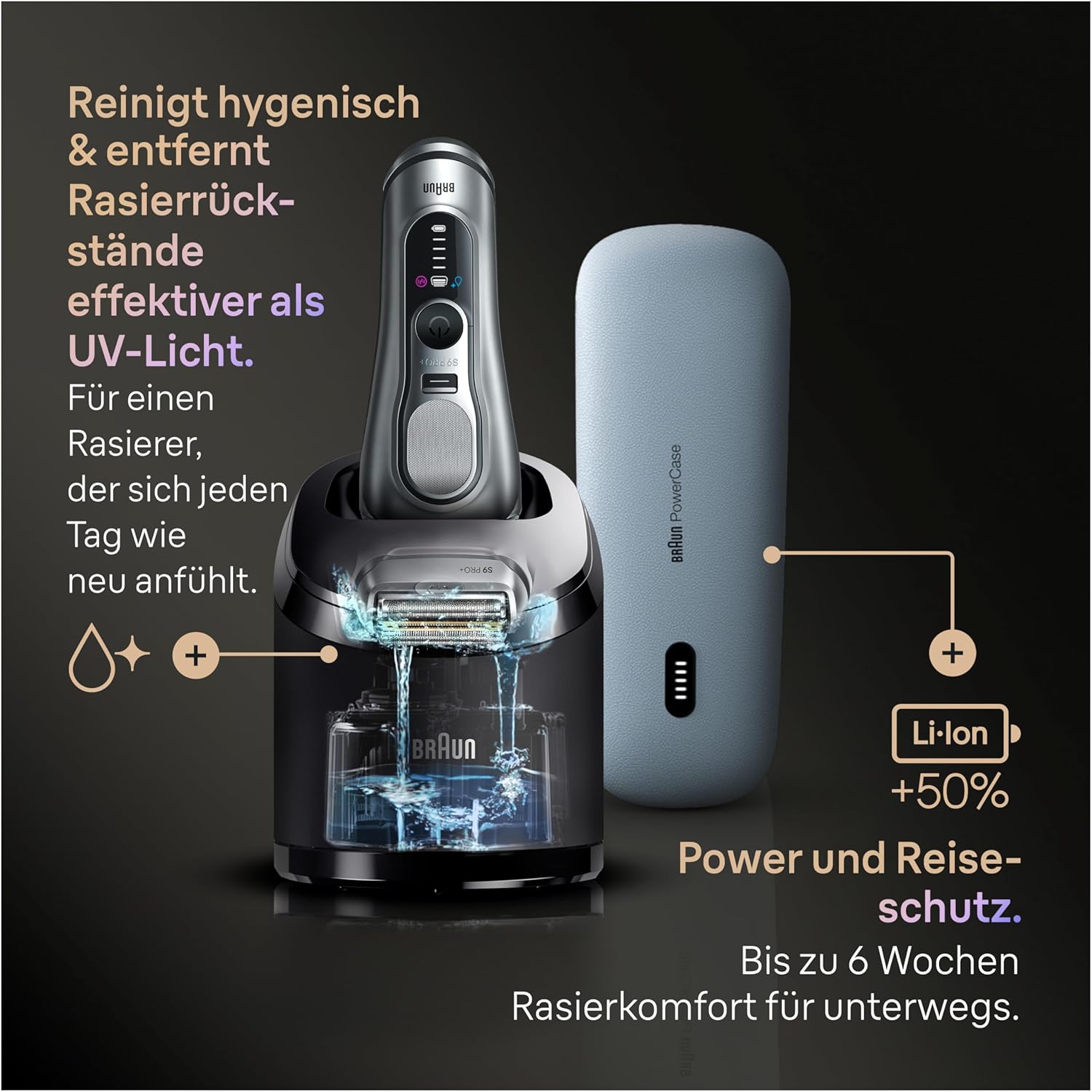 Thumbnail 6 de Braun Series 9 PRO+ 60 Min. Akku Rasierer