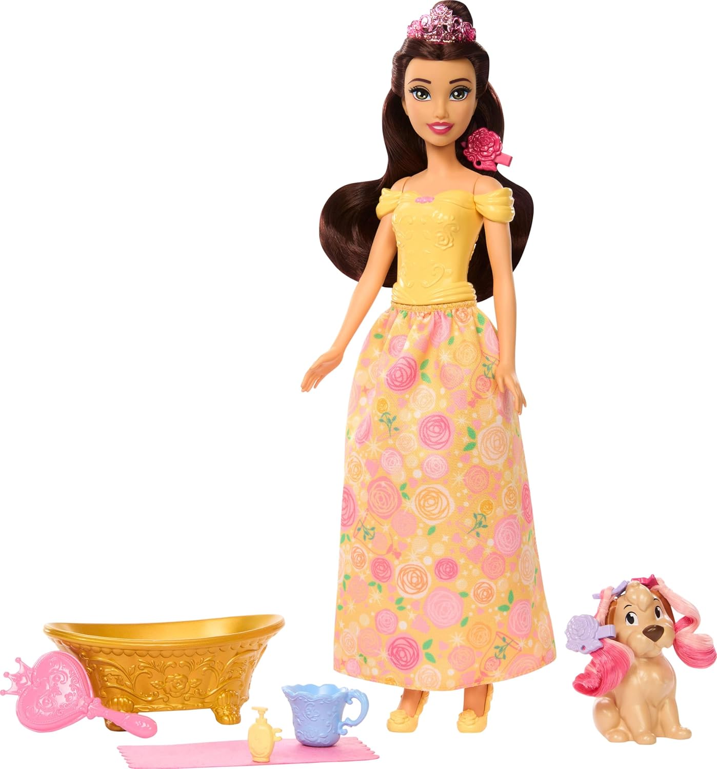 Thumbnail 6 de Mattel Disney Princess - Guardaroba da Favola: playset apribile con abiti, passerella e accessori