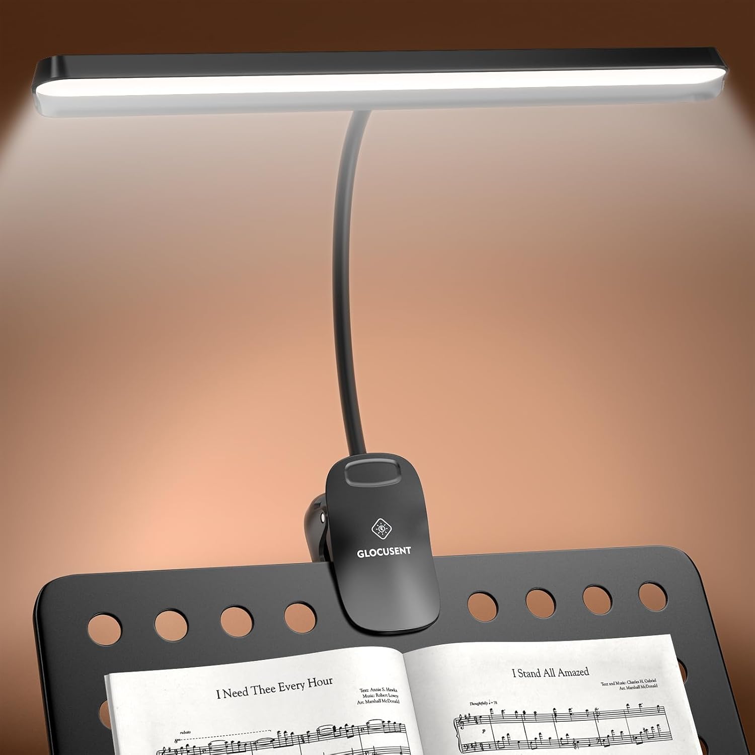 Thumbnail 6 de Glocusent 57 LED: Lampe pour pupitre musique avec clip et batterie intégrée