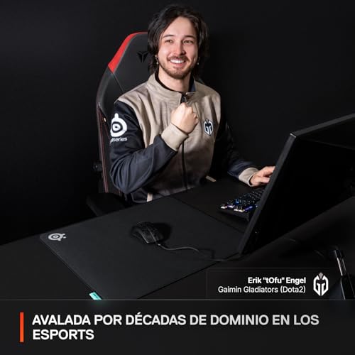 Thumbnail 7 de SteelSeries Alfombrilla QcK L Performance Balance: densidad, deslizamiento y costuras suaves para FPS/MOBA/RTS/MMO
