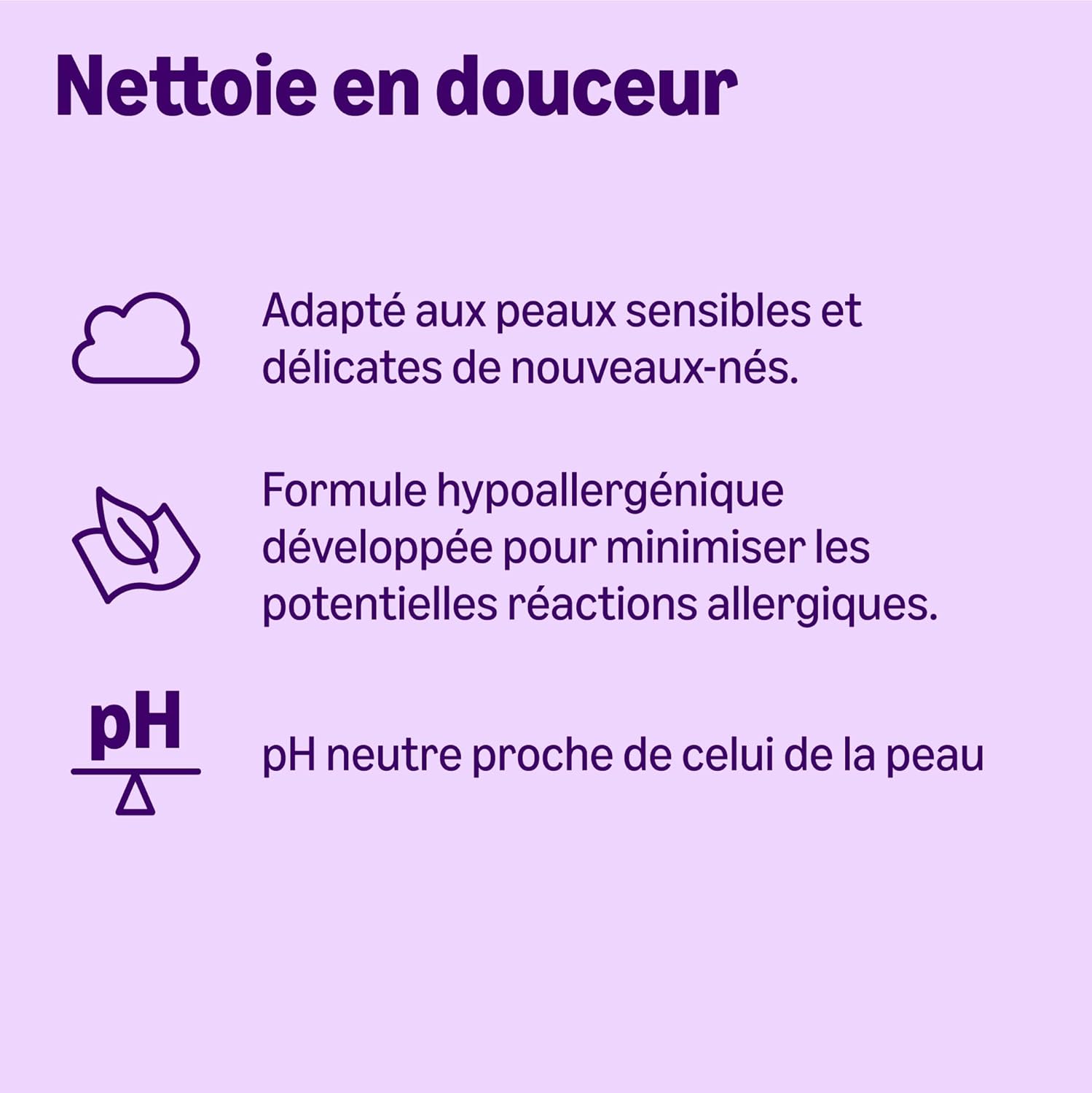 Detalle de Lingettes bébé sensibles sans parfum – 1008 lingettes, 18 paquets de 56