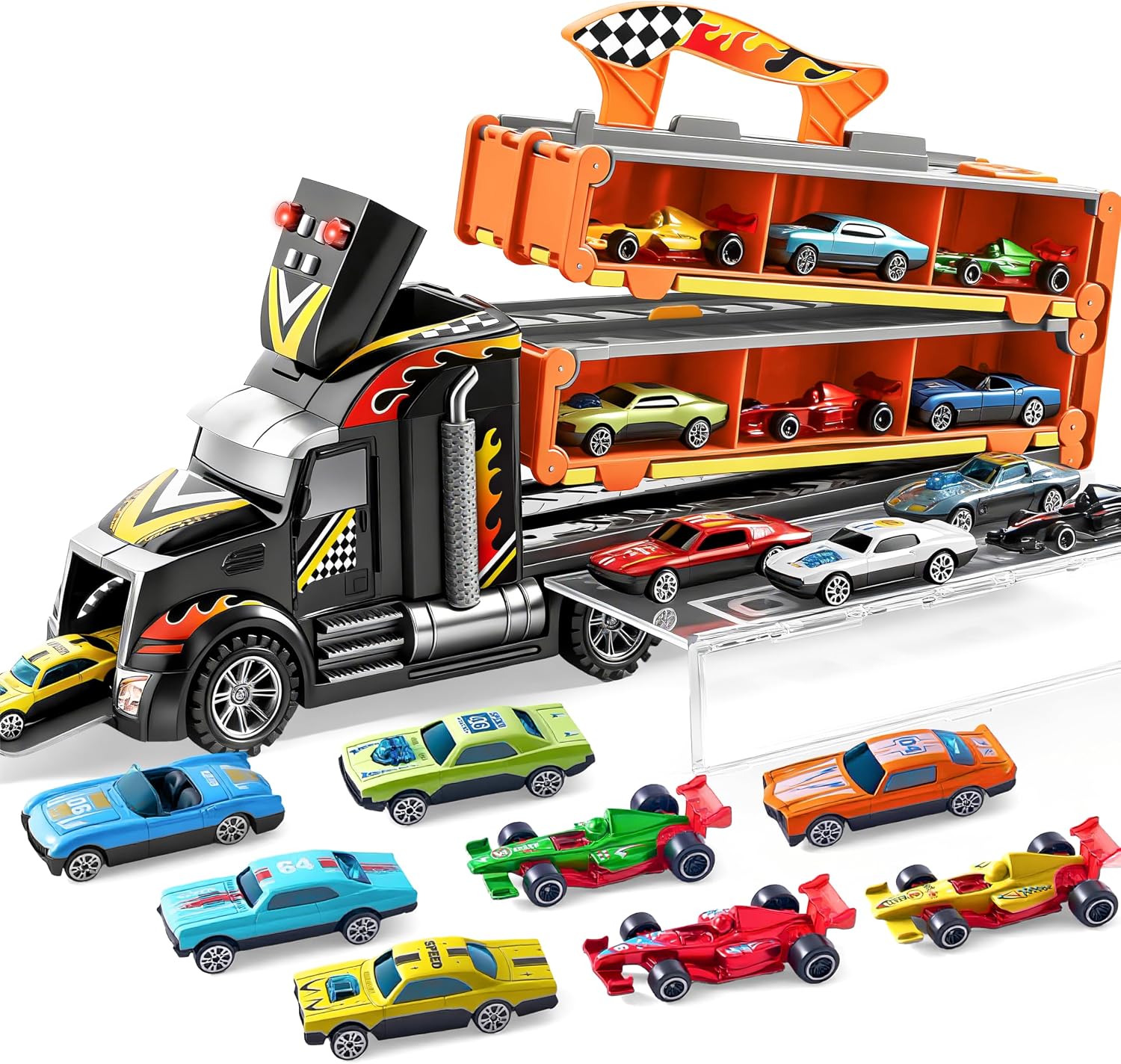 Detalle de JOYIN Camion Trasportatore con 12 Veicoli 1,5 m