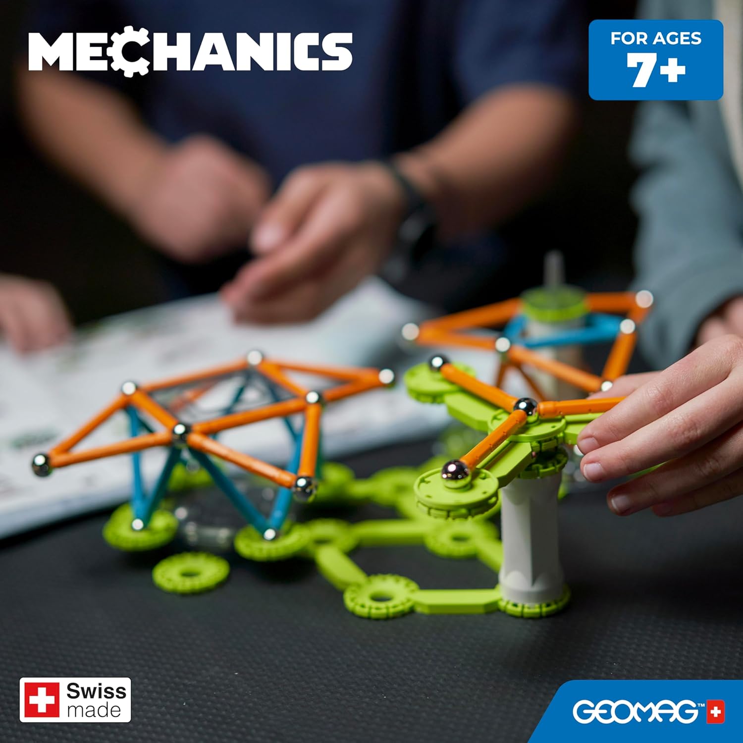 Thumbnail 5 de Geomag Mechanics Motion Gears 🧠 Juego de Construcción Magnético de 160 Piezas