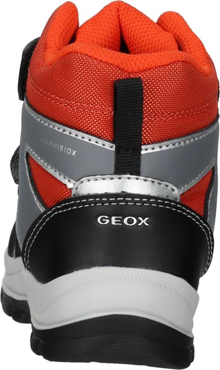 Detalle de Geox Baby Jungen B Flanfil Stiefeletten – wasserdicht, flacher Absatz, Weite Medium