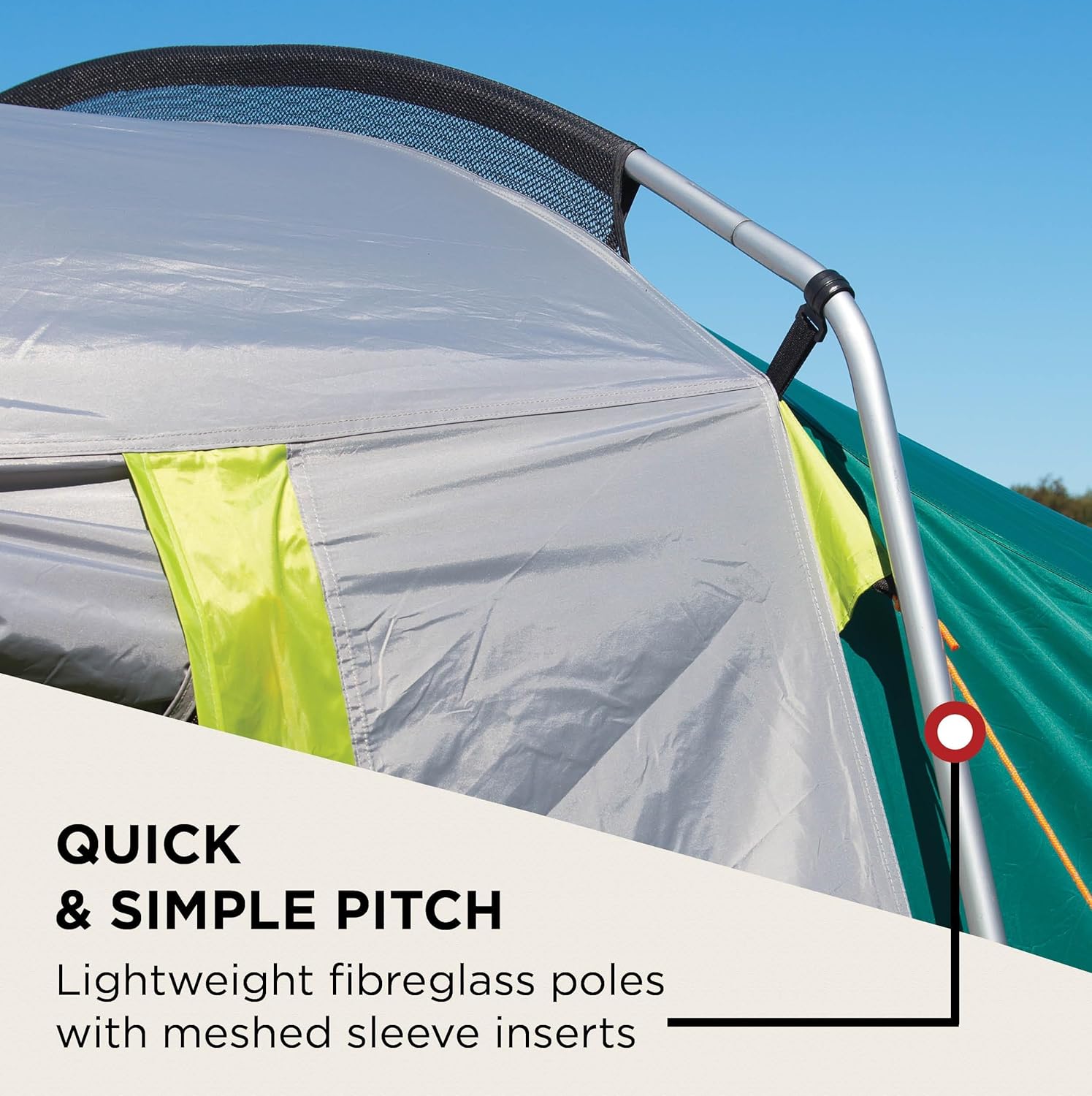 Thumbnail 6 de Coleman Oak Canyon 4 BlackOut Tent: 4-Person Family Tunnel with Darkened Bedrooms