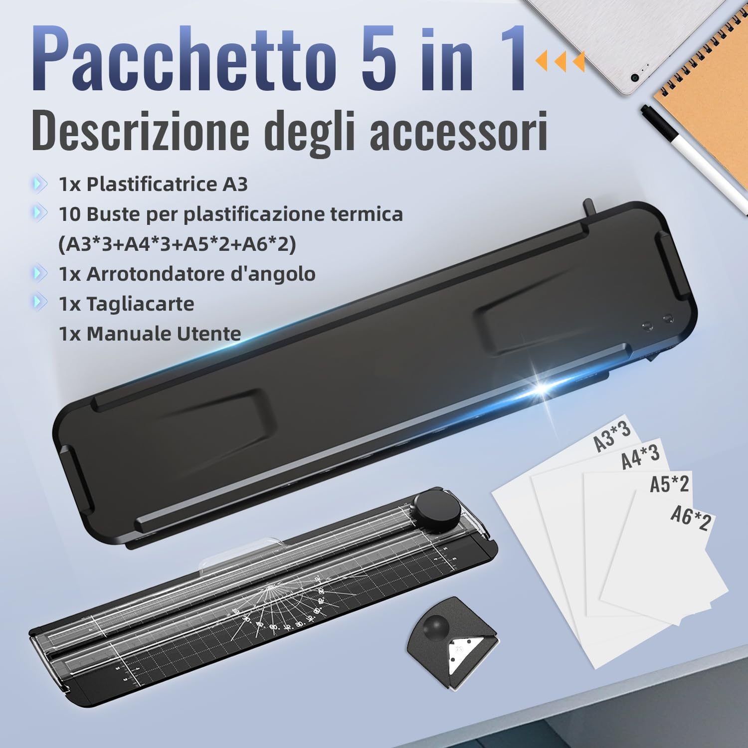 Thumbnail 5 de MAXDONE Plastificatrice A3 355 mm/min 📠