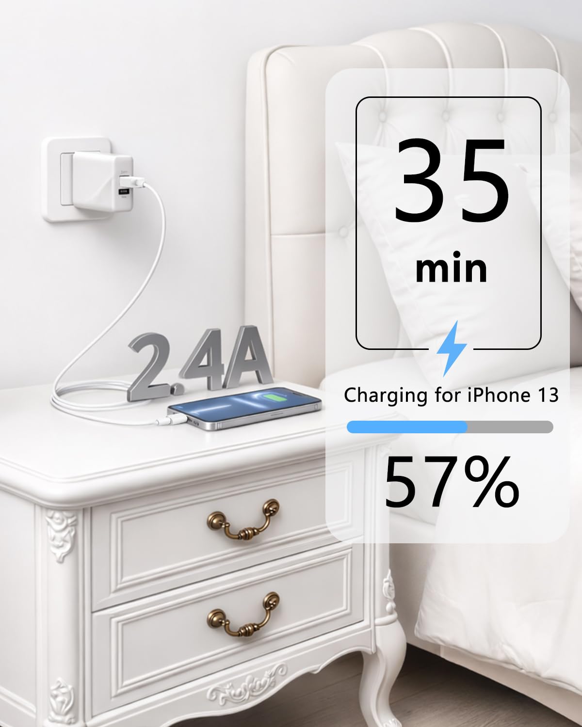 Detalle de Câble iPhone Lightning 1M 2Pack MFi