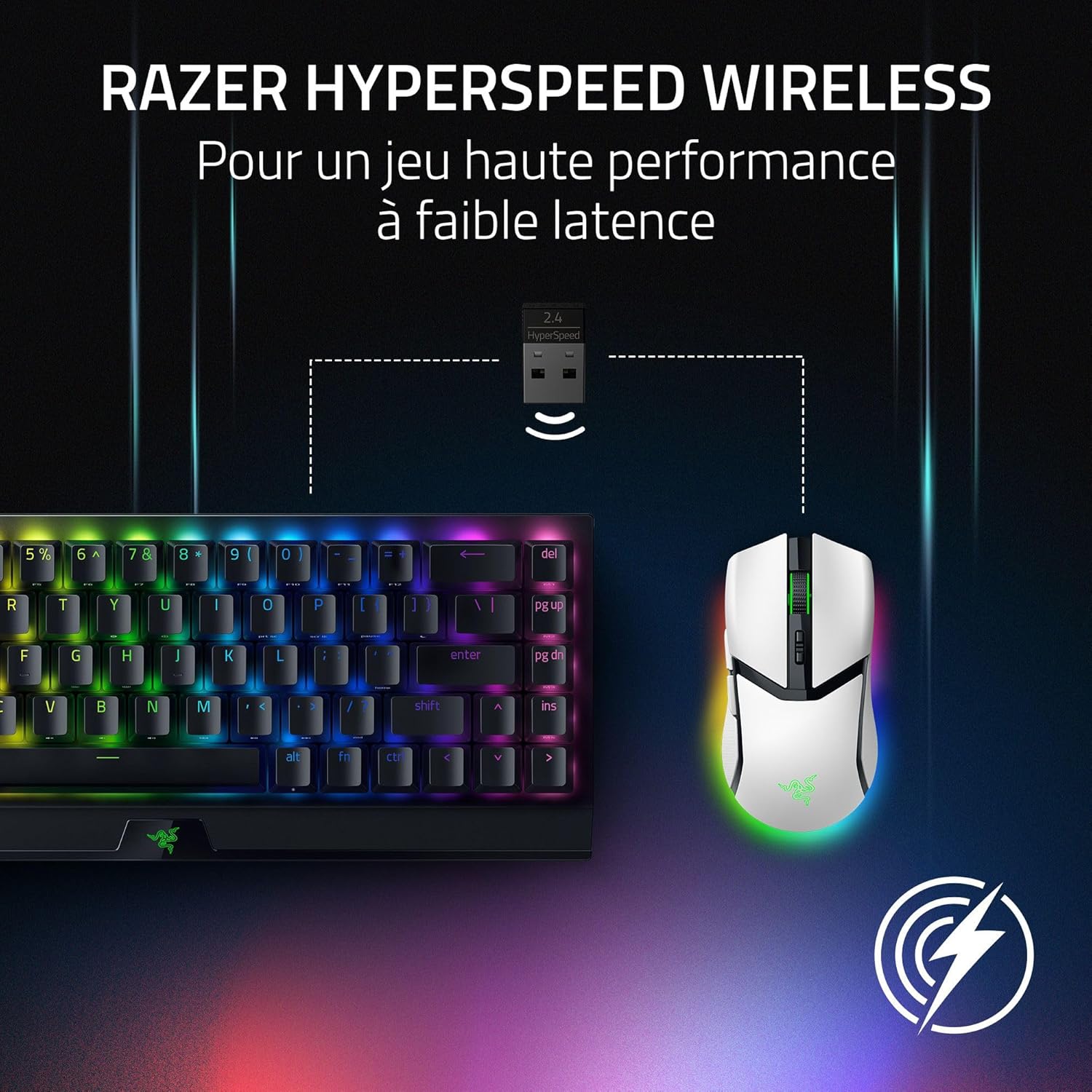 Thumbnail 5 de Razer Cobra Pro sans fil RGB à capteur optique 30K DPI (HyperSpeed 8K Hz, 10 boutons personnalisables) Blanc
