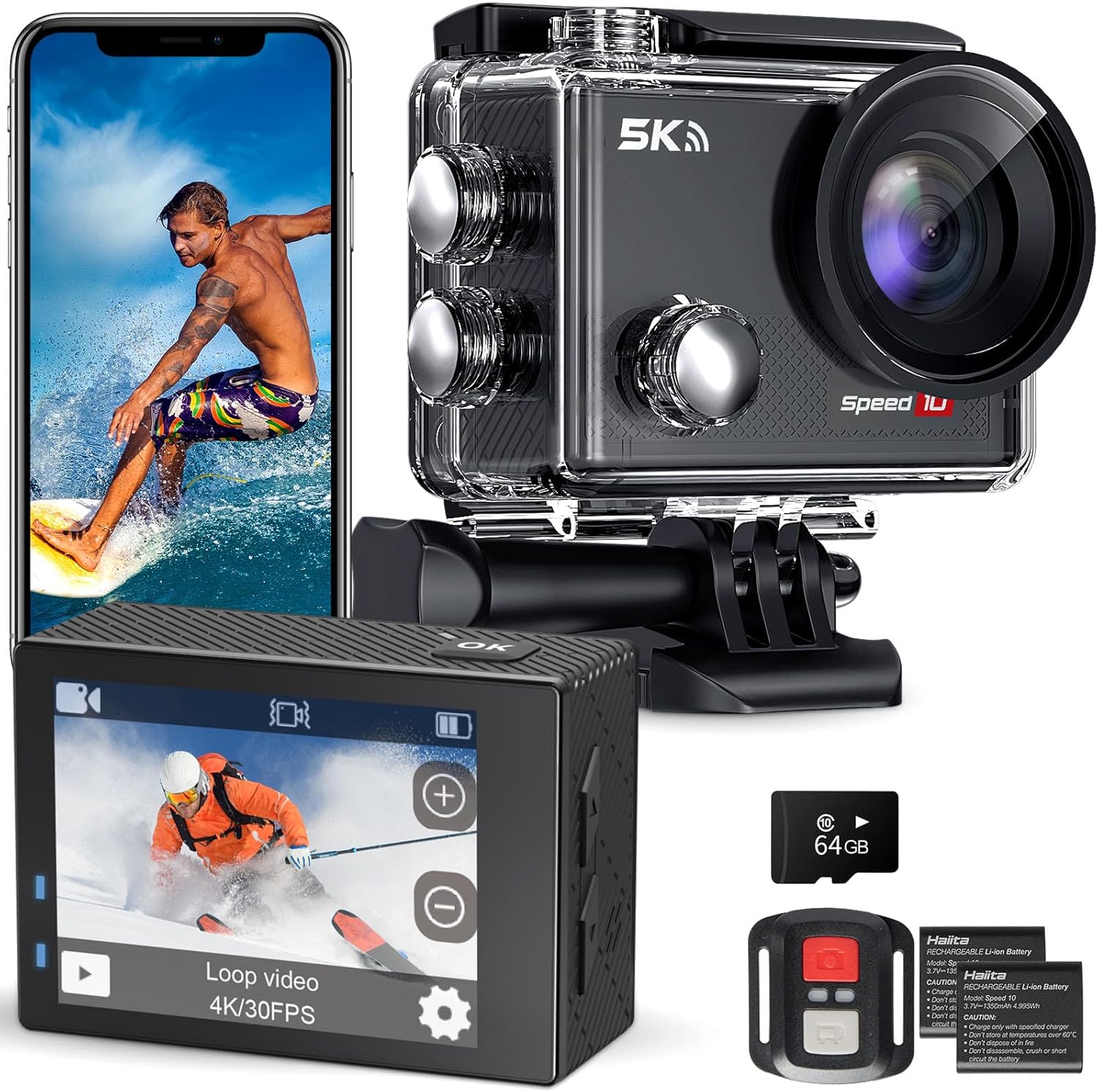 Detalle de Hiicam Speed 10 Action Cam 5K30FPS