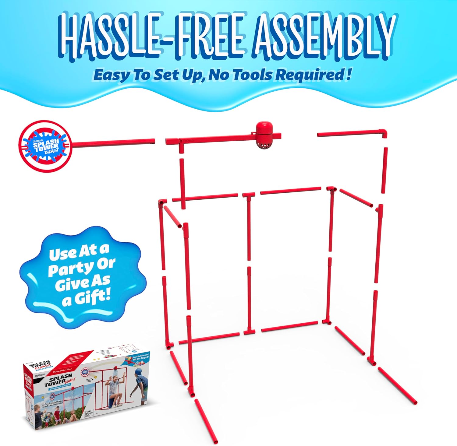 Detalle de GoSports Carnival-Style Backyard Water Toy Dunk Tank