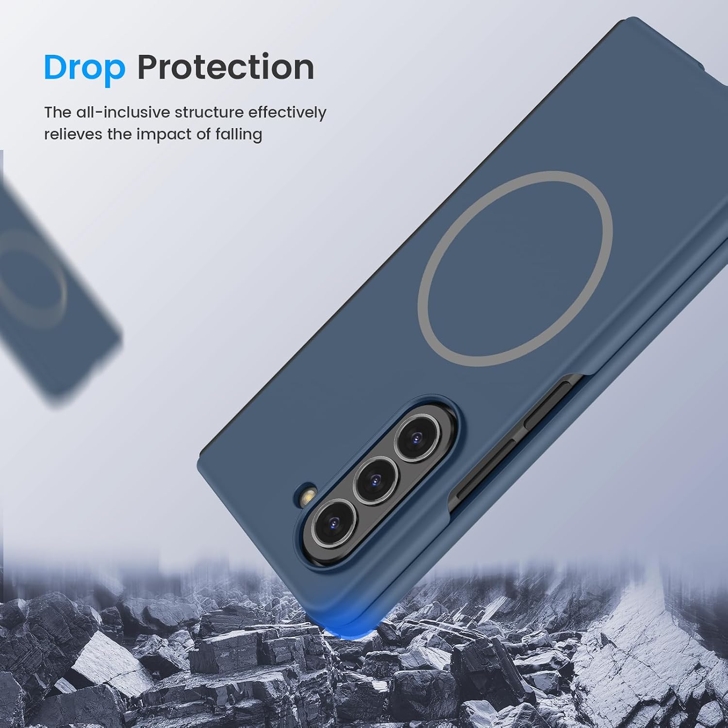 Thumbnail 6 de HWeggo Magnetic Case for Z Fold 5 with Privacy Screen Protector – Slim, Slimline Protection