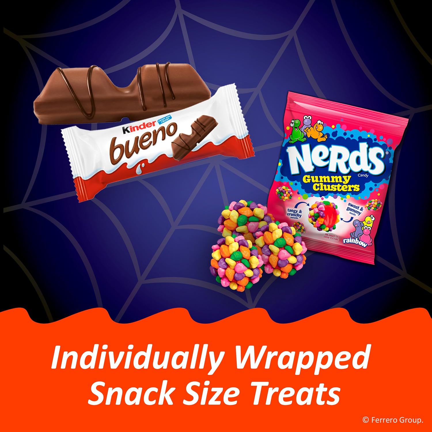 Thumbnail 6 de Kinder Bueno & NERDS Gummy Clusters Halloween Variety Pack, 60 Pieces