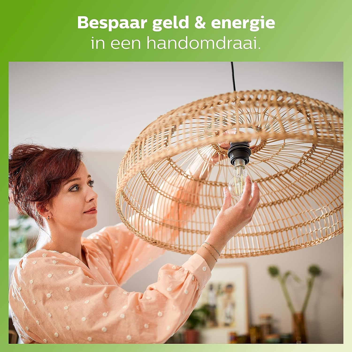 Detalle de Philips LED Classic A60 E27 Edison Screw Light Bulb Set of 2 (7W = 60W, Warm White 2700K) – Non-Dimmable