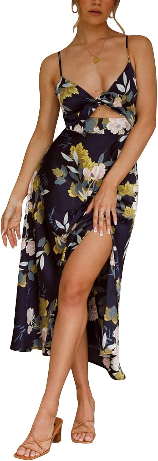 Thumbnail 6 de Fashionme Satin Spaghetti Strap Midi Dress