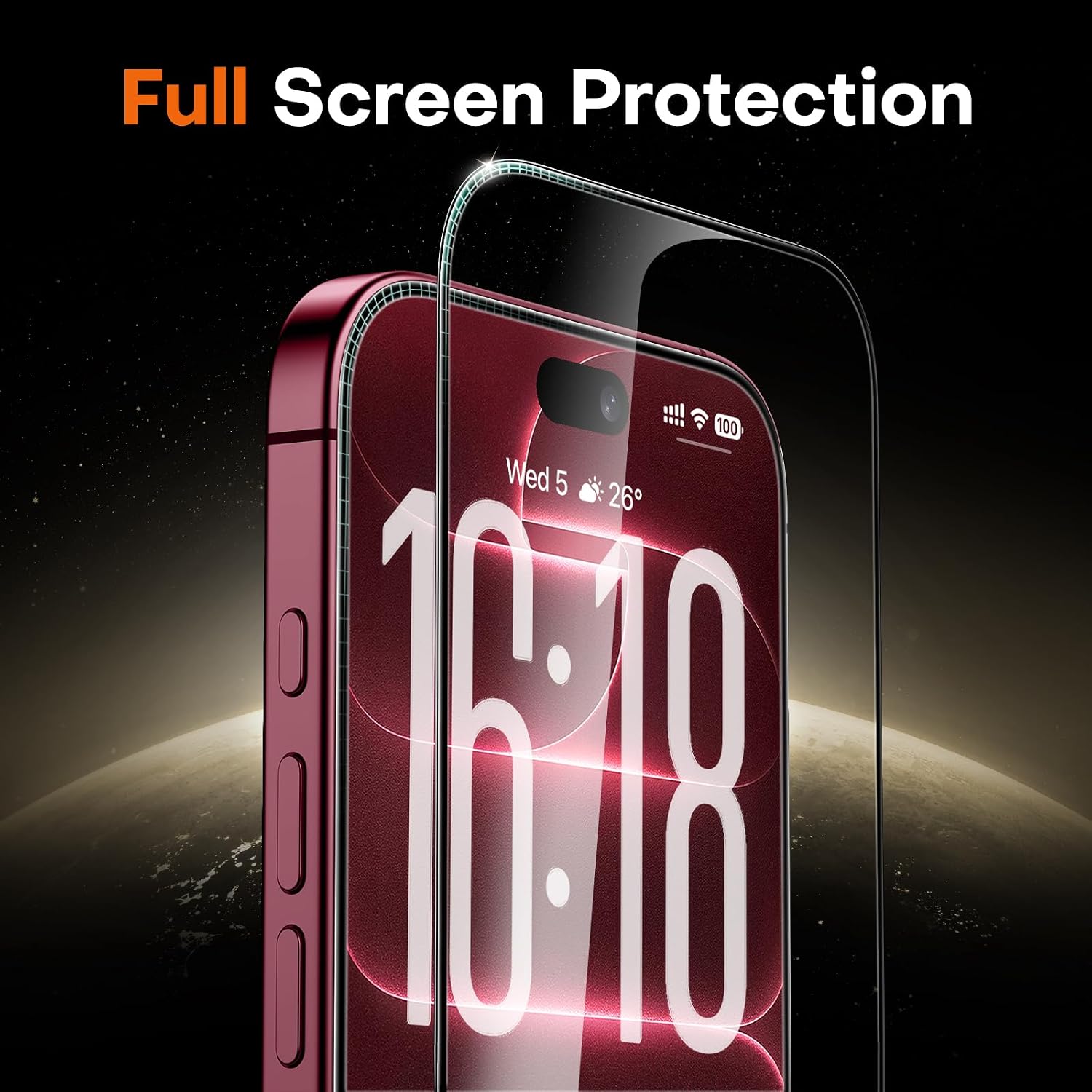Thumbnail 5 de TOCOL iPhone 18 Pro Max Screen Protector, 9H+ Tempered Glass, 2-Pack