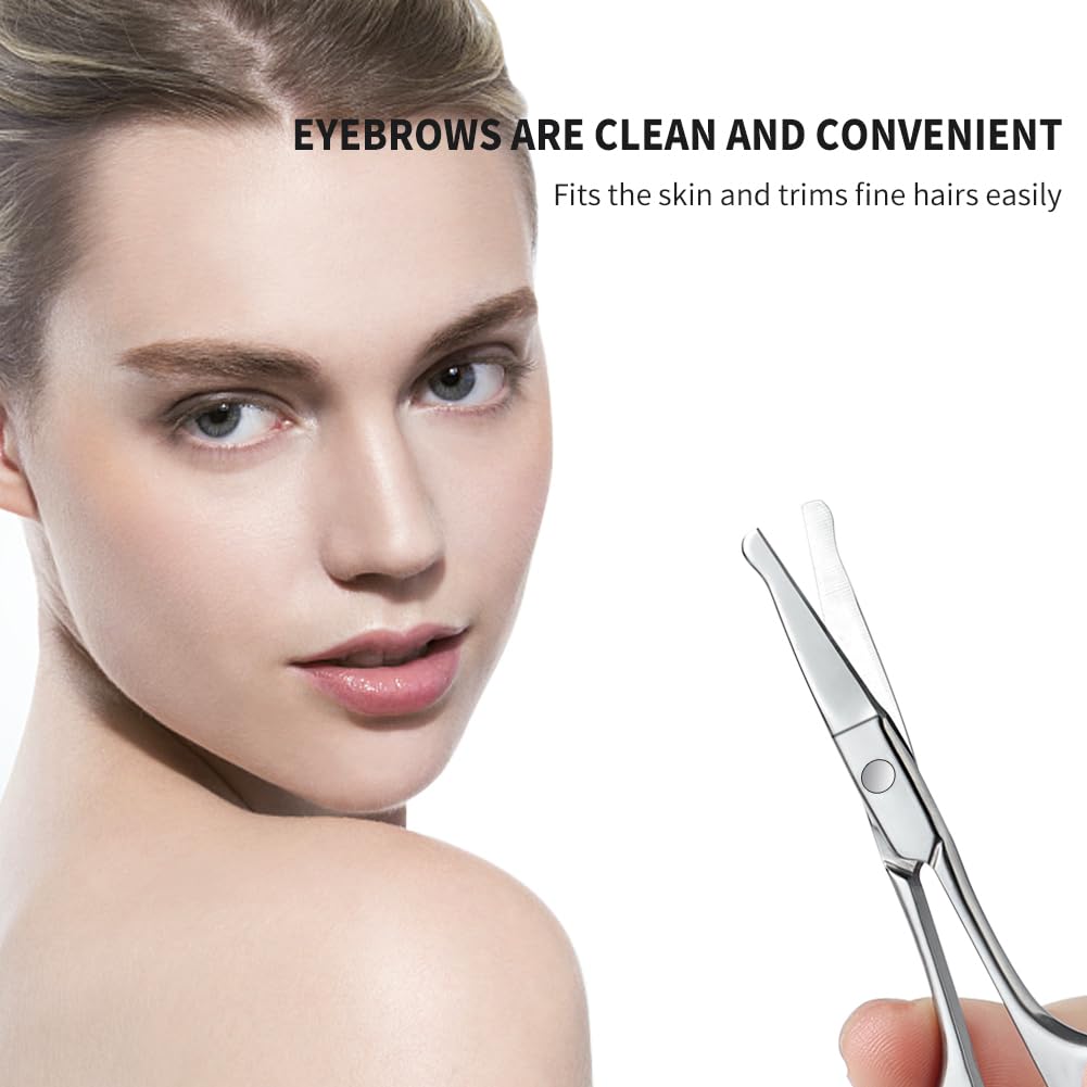 Detalle 2 de AsonTao-small scissors-004 Round-Tip Grooming Scissors for Nose and Eyebrows