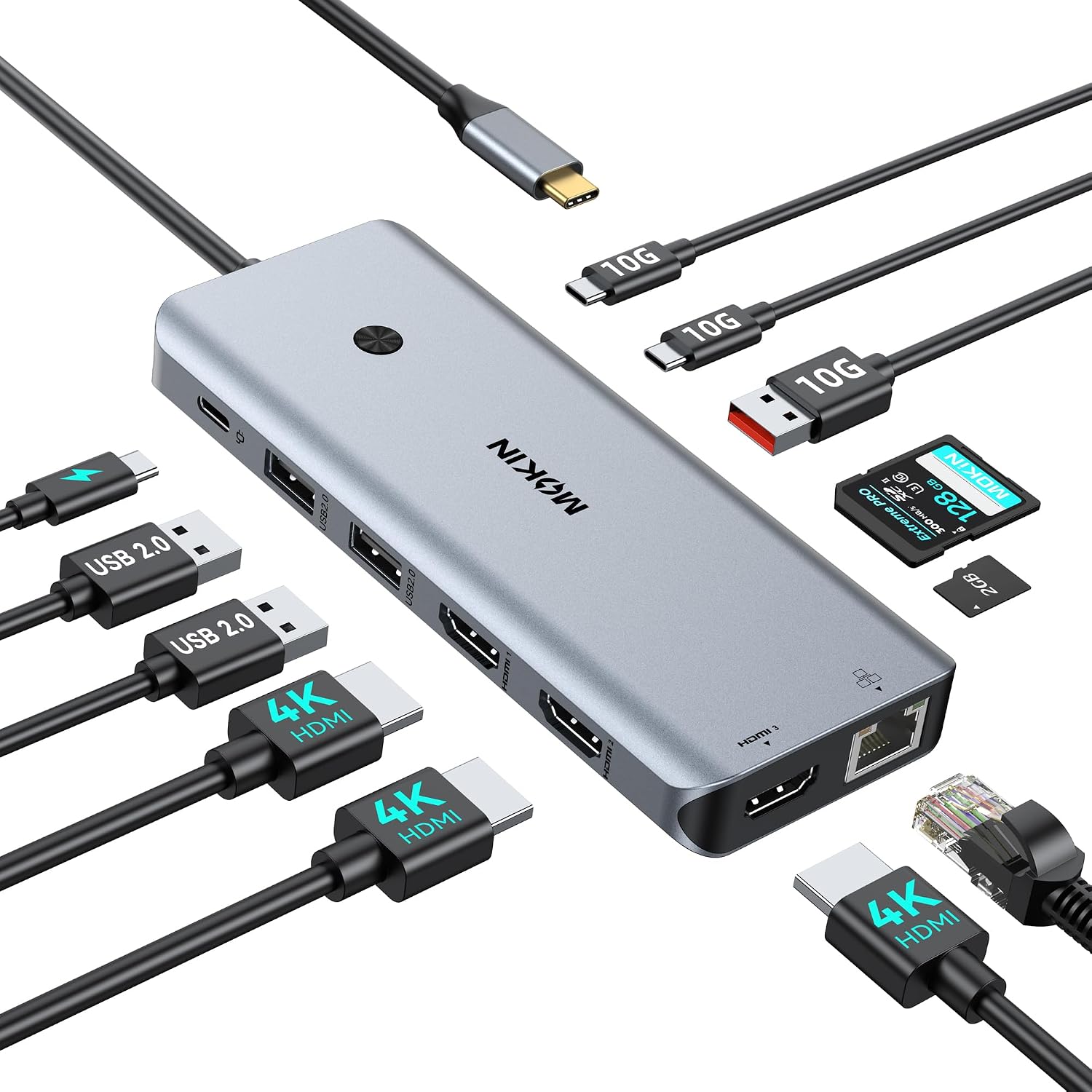 Detalle de MOKiN USB C docking station 12-in-1