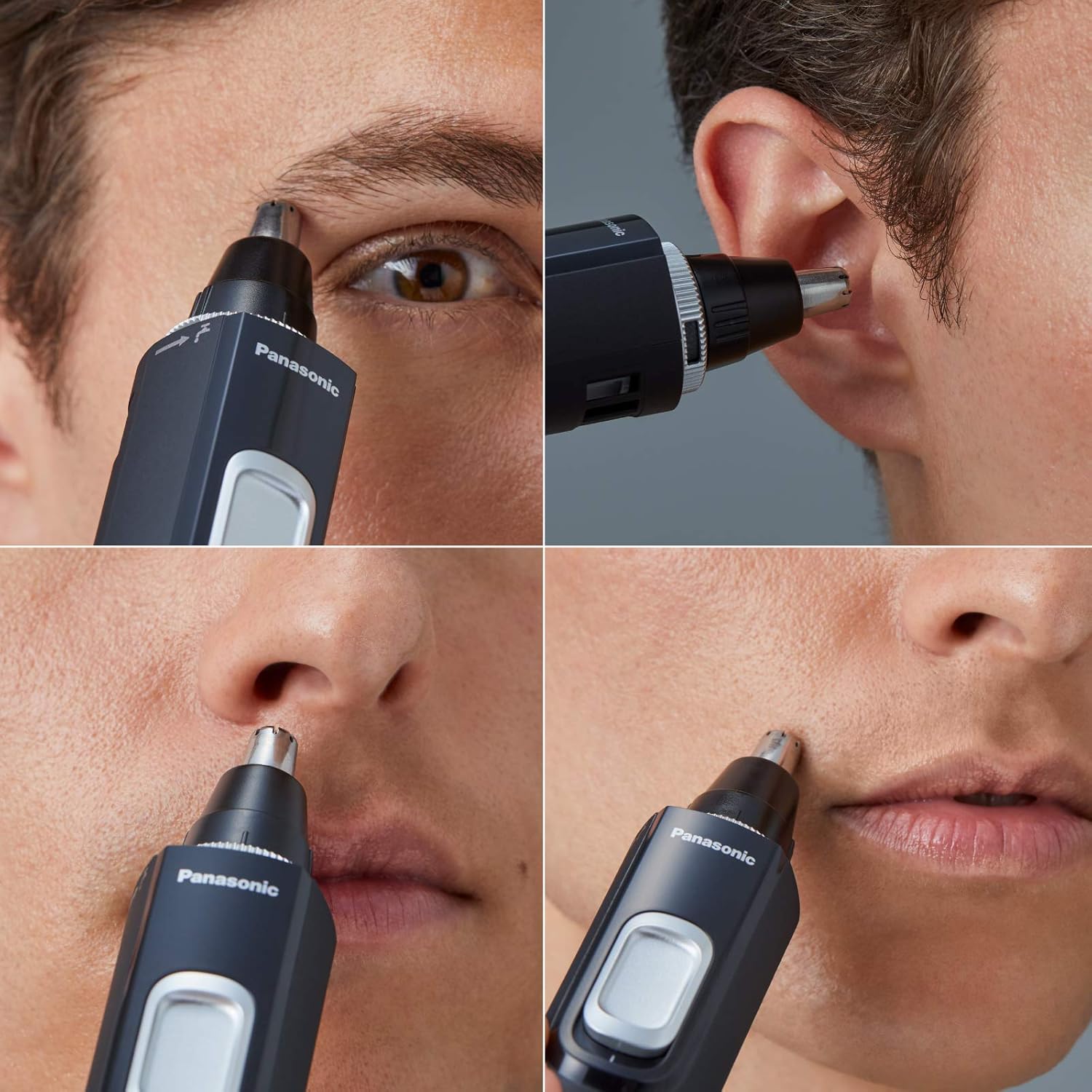 Detalle de Panasonic ER-GN300-K503 Nasenhaarschneider – Präziser Trimmer für Nase, Ohren und Augenbrauen