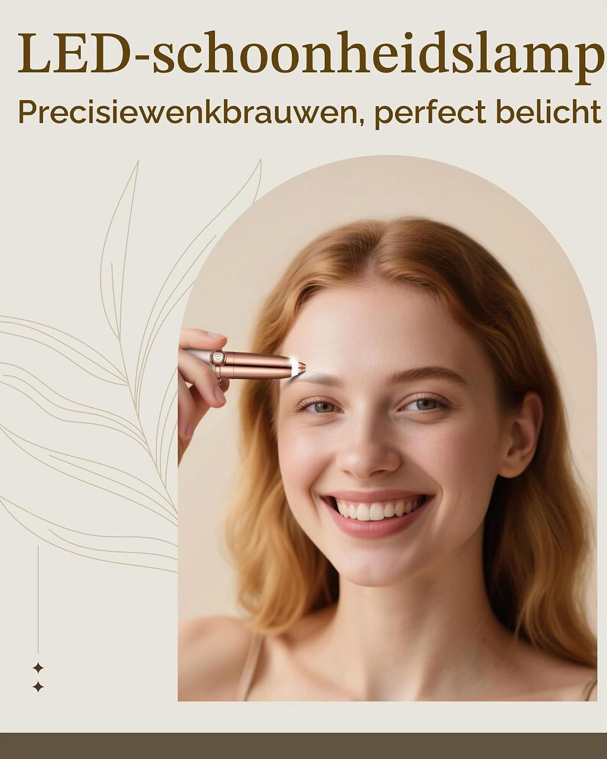 Thumbnail 6 de TeethBliss IFAN303J elektrische wenkbrauwtrimmer met ledverlichting en vervangingskop