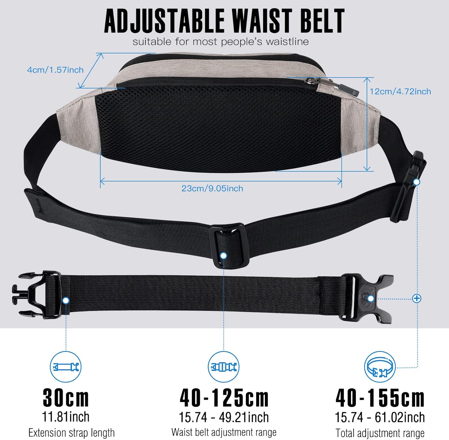 Detalle 1 de Waterfly Bumbags Waist Fanny Pack for Running