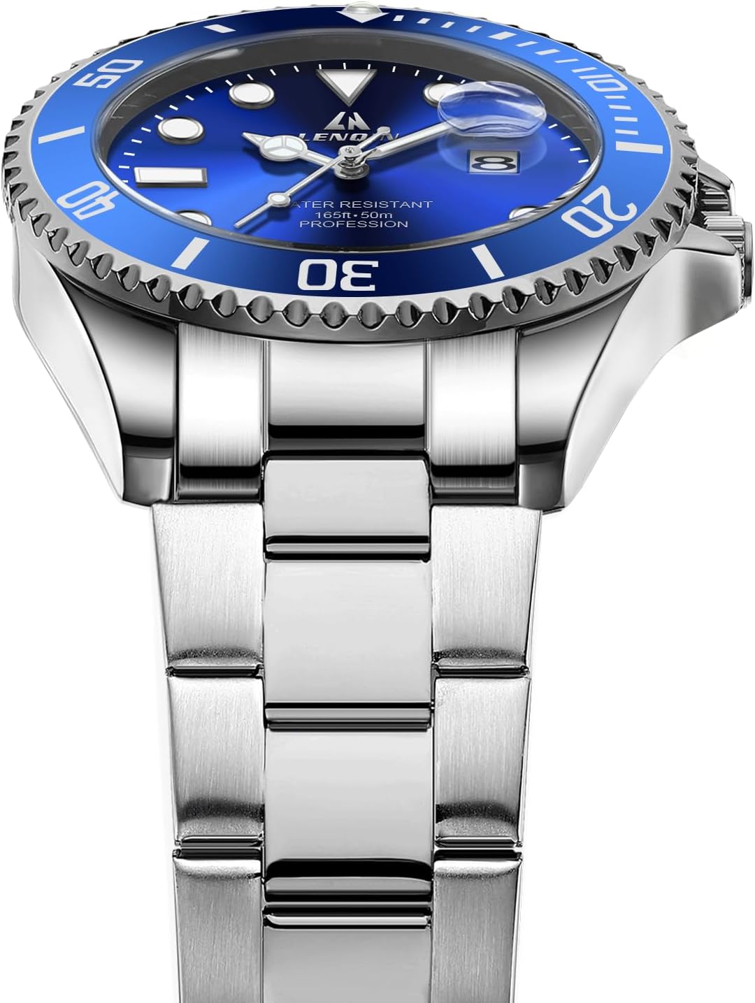 Thumbnail 5 de LN LENQIN Herren Uhr Analog Quarz mit Datum ⌚