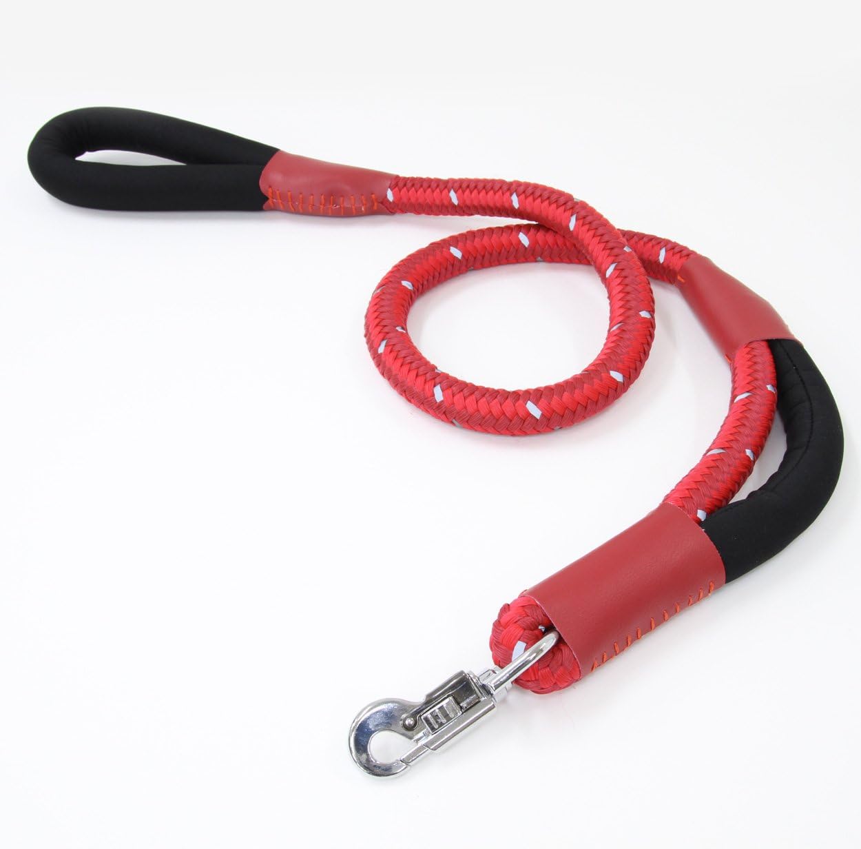 ペティオ グランデ ダブルクッション付リード 大型犬用 レッド 20mm