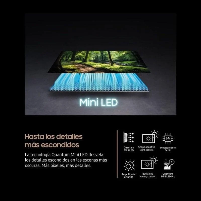 Detalle de Samsung Neo QLED TQ75QN74FATXXC 75" | 4K Ultra HD Smart TV con Mini LED y HDR10+