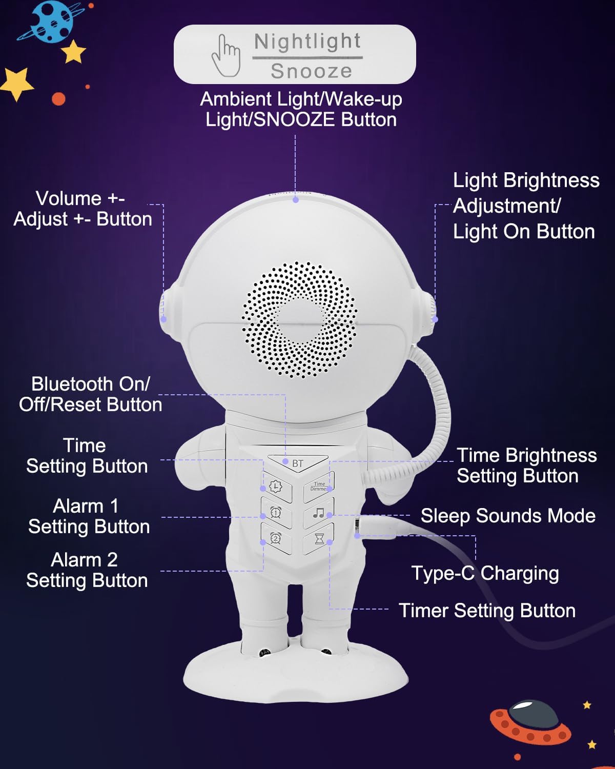 Thumbnail 6 de OQIMAX Sunrise lichtwekker met zonsopgangsimulatie, Bluetooth en 22 lichtstanden