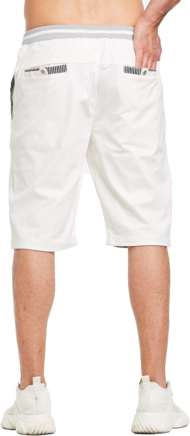 Thumbnail 4 de Tansozer Men's Casual Classic Fit Drawstring Shorts with Elastic Waist and Pockets